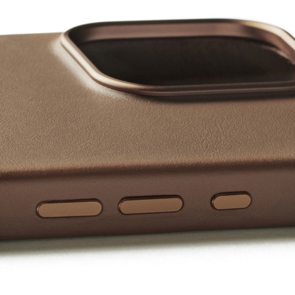 Mujjo iPhone 16 Pro Max Leather Case - MagSafe Kompatibel - Tan