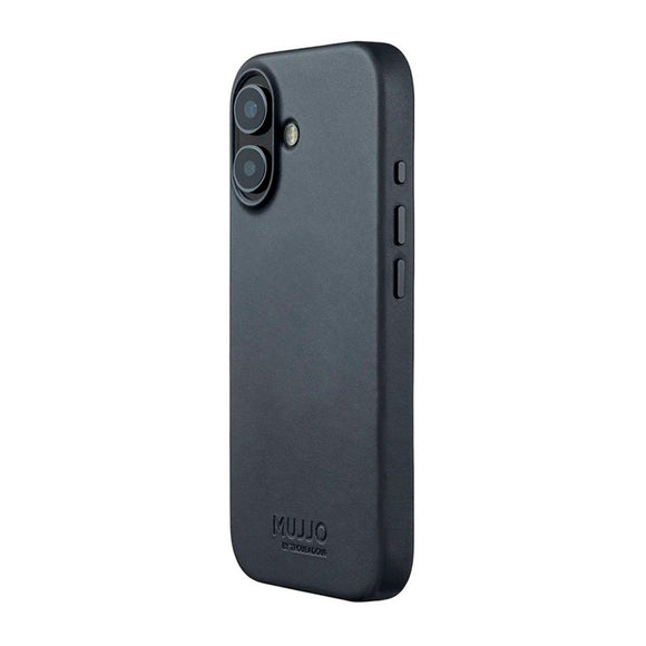 Mujjo iPhone 17 Leather Case - MagSafe Kompatibel - Basalt