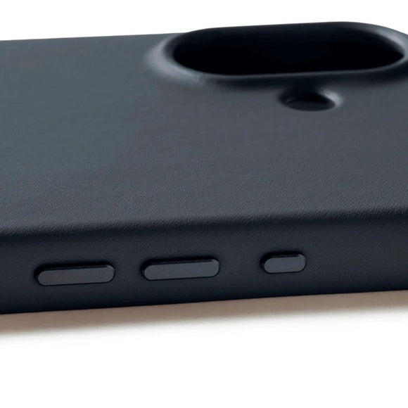 Mujjo iPhone 17 Leather Case - MagSafe Kompatibel - Basalt