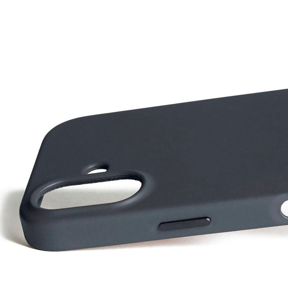 Mujjo iPhone 17 Leather Case - MagSafe Kompatibel - Basalt