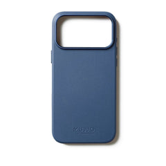 Mujjo iPhone 17 Pro Leather Case - MagSafe Kompatibel - Monaco Blue