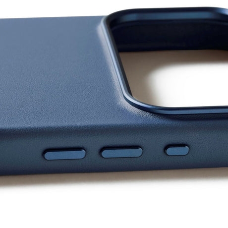 Mujjo iPhone 17 Pro Max Leather Case - MagSafe Kompatibel - Monaco Blue