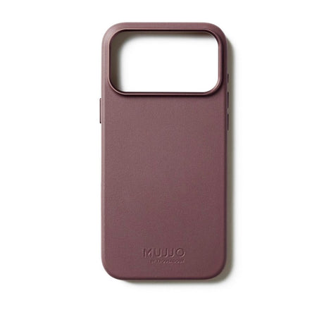 Mujjo iPhone 17 Pro Leather Case - MagSafe Kompatibel - Bronze Red