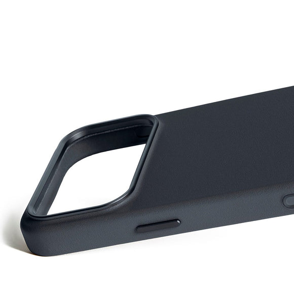Mujjo iPhone 17 Pro Leather Case - MagSafe Kompatibel - Basalt