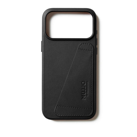 Mujjo iPhone 17 Pro Max Wallet Leather Case - MagSafe Kompatibel - Black