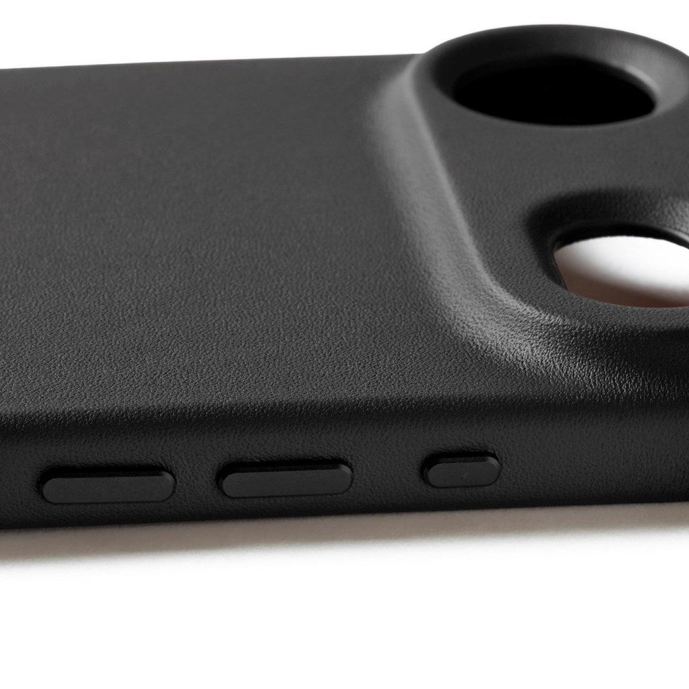 Mujjo iPhone Air Leather Case - MagSafe Kompatibel - Black