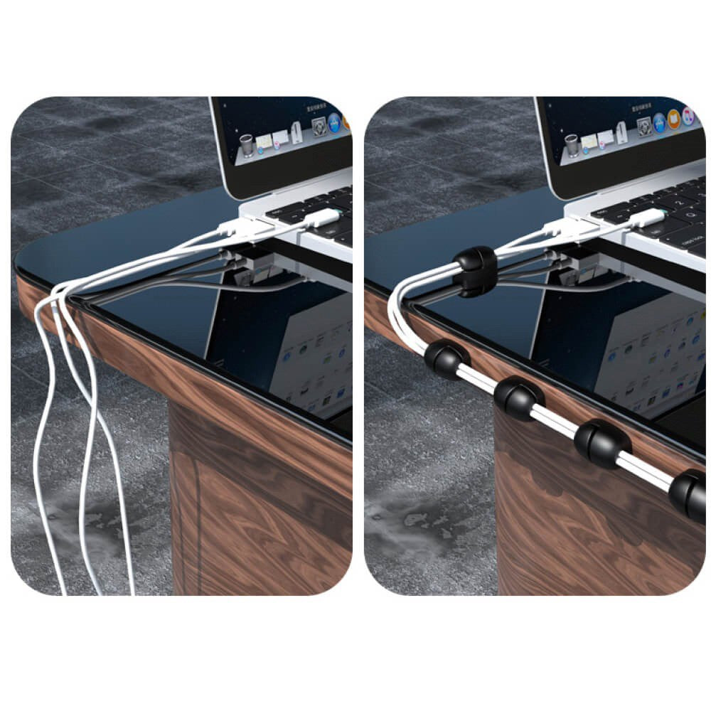 Desire2 Cable Nuggets Kabelholder - 10-Pak - Sort