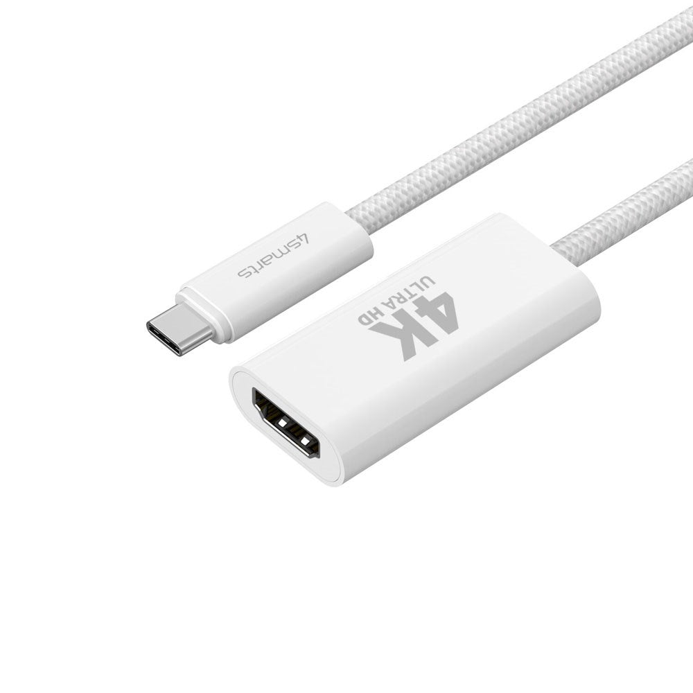 4smarts USB-C til HDMI Adapter - 1.5m - Hvid