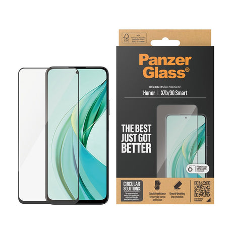 Honor X7b / 90 Smart - PanzerGlass Ultra-Wide Fit Skærmbeskyttelsesglas - Gennemsigtig