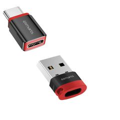 4smarts USB-C til USB-A / USB-C Data Blocker Adapter Sæt - 2 stk - Sort