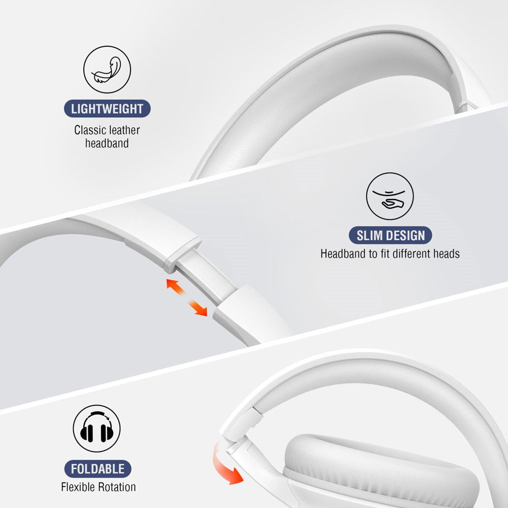 4smarts True Wireless SkyBuds Wave Høretelefoner - Over-Ear - Hvid
