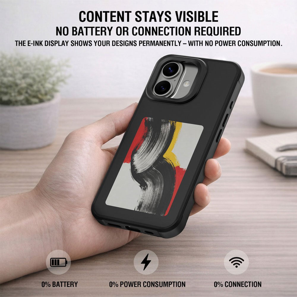 iPhone 17 4smarts E-Ink Cover - MagSafe Kompatibel - Sort