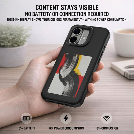 iPhone 17 4smarts E-Ink Cover - MagSafe Kompatibel - Sort