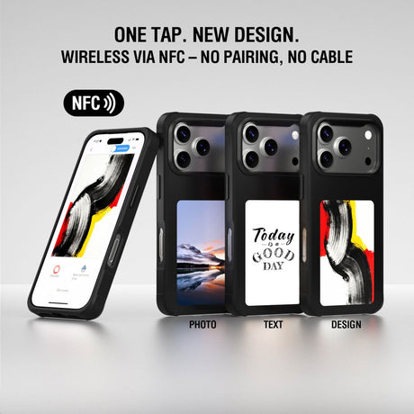 iPhone 17 Pro 4smarts E-Ink Cover - MagSafe Kompatibel - Sort