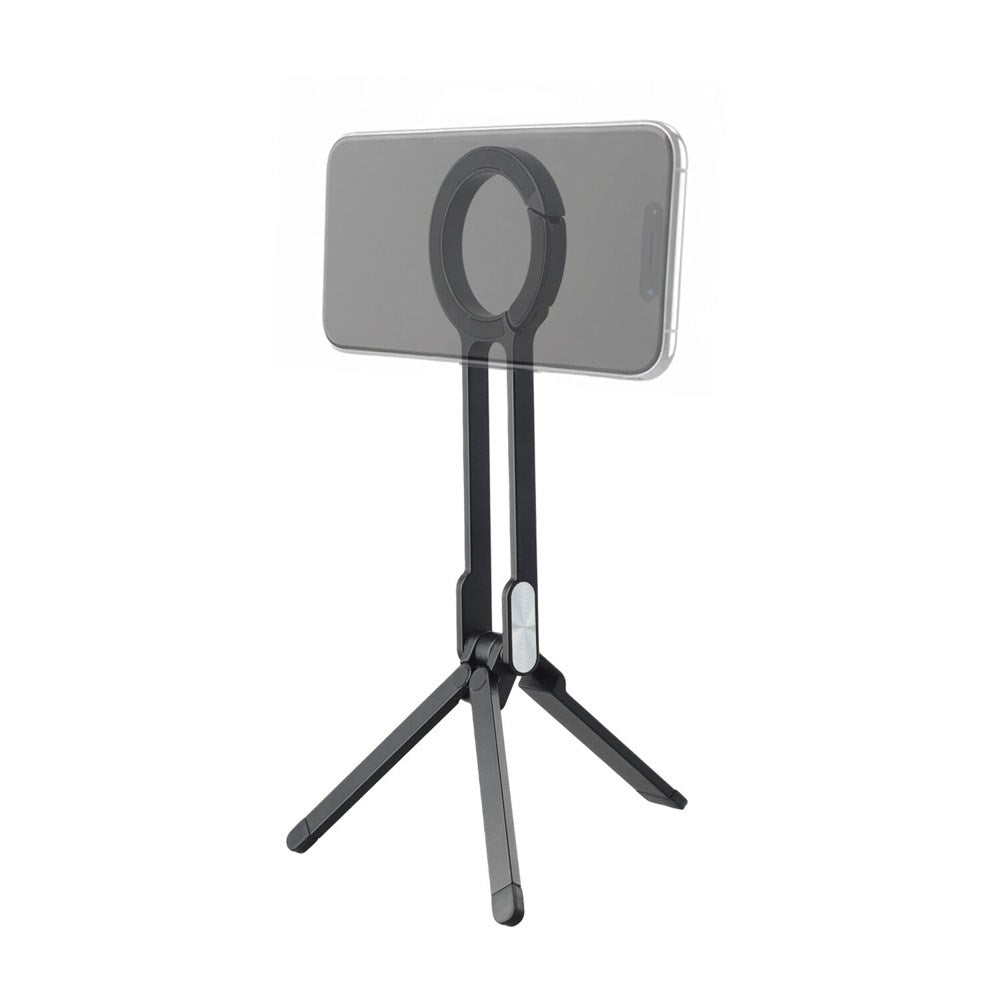 4smarts Foldbar Tripod til Smartphone - MagSafe Kompatibel - Sort