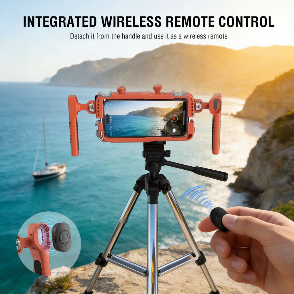 4smarts Universal Mobil Rig m. Bluetooth Fjernudløser - Orange
