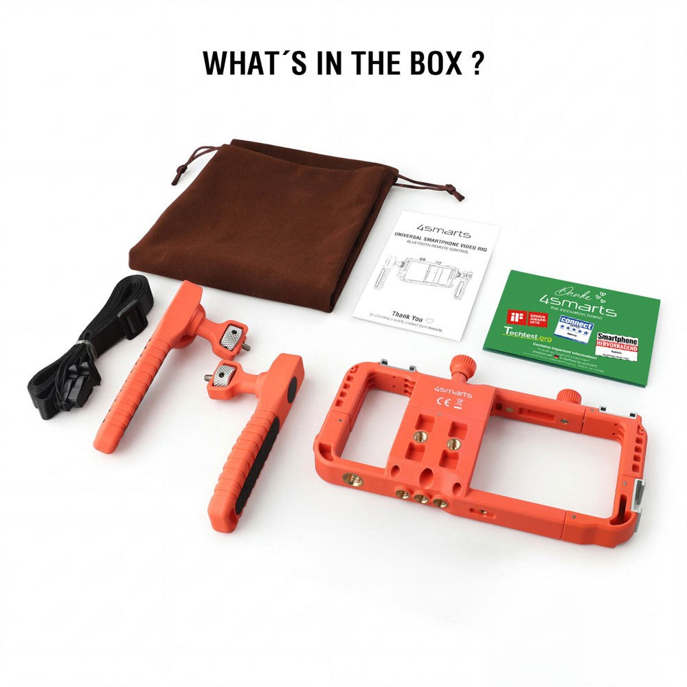 4smarts Universal Mobil Rig m. Bluetooth Fjernudløser - Orange