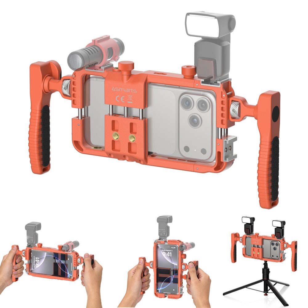 4smarts Universal Mobil Rig m. Bluetooth Fjernudløser - Orange