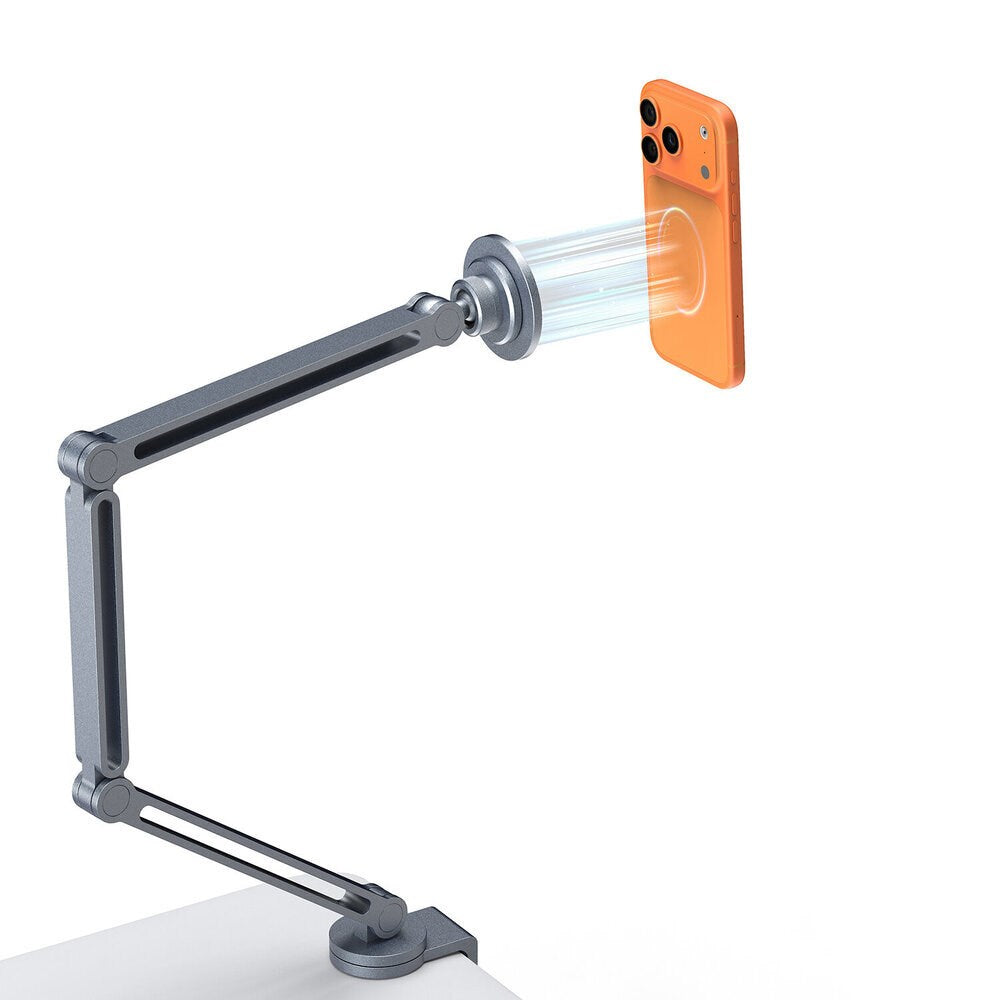 4Smarts ErgoPro Magnetisk Mobil Holder m. Skrivebordsklemme - Grå