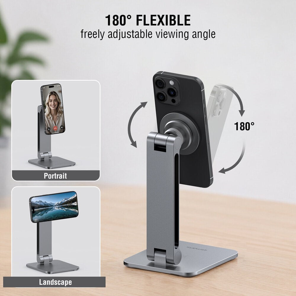 4smarts Magnetisk Mobil-/ Tabletholder ErgoPro Bordstativ - Grå