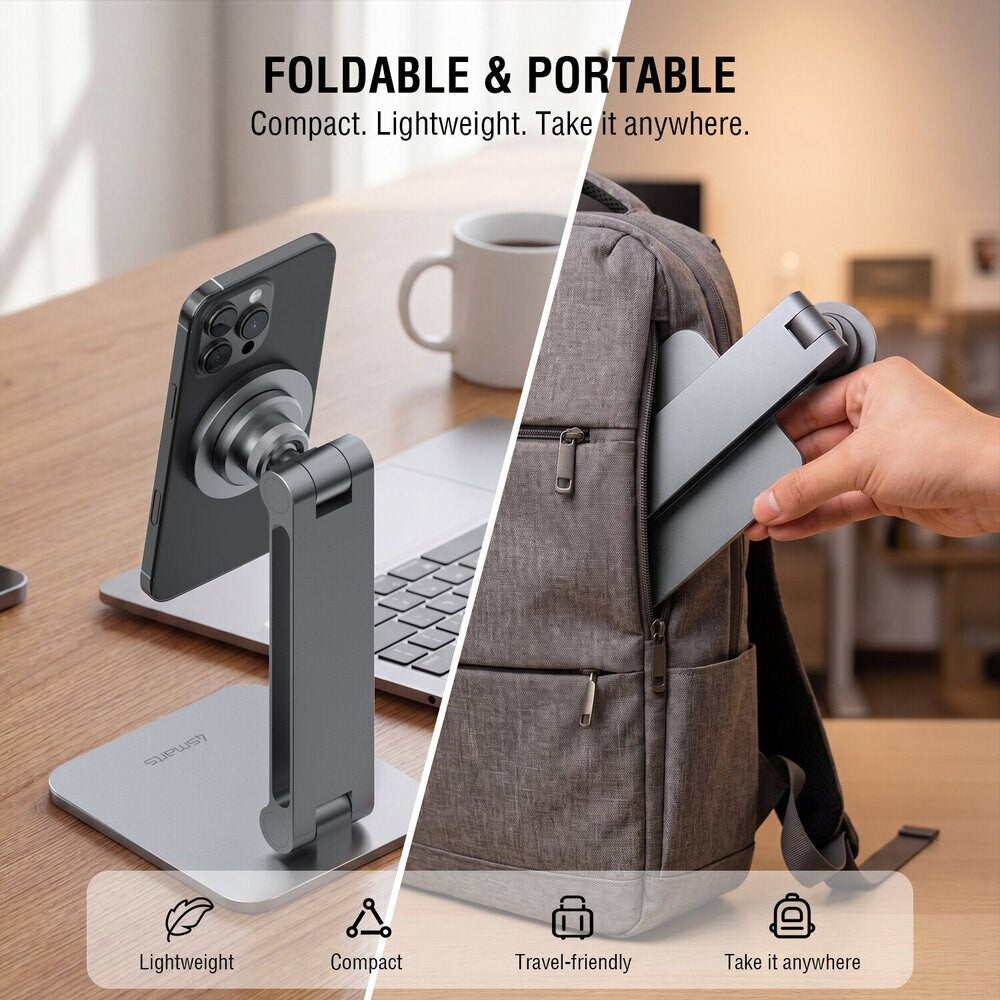 4smarts Magnetisk Mobil-/ Tabletholder ErgoPro Bordstativ - Grå