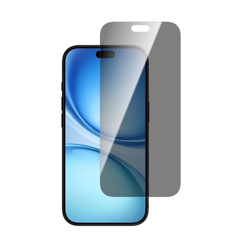 iPhone 18 Pro 4Smarts Second Glass Skærmbeskyttelse m. Monteringsramme - Privacy Funktion - Gennemsigtig