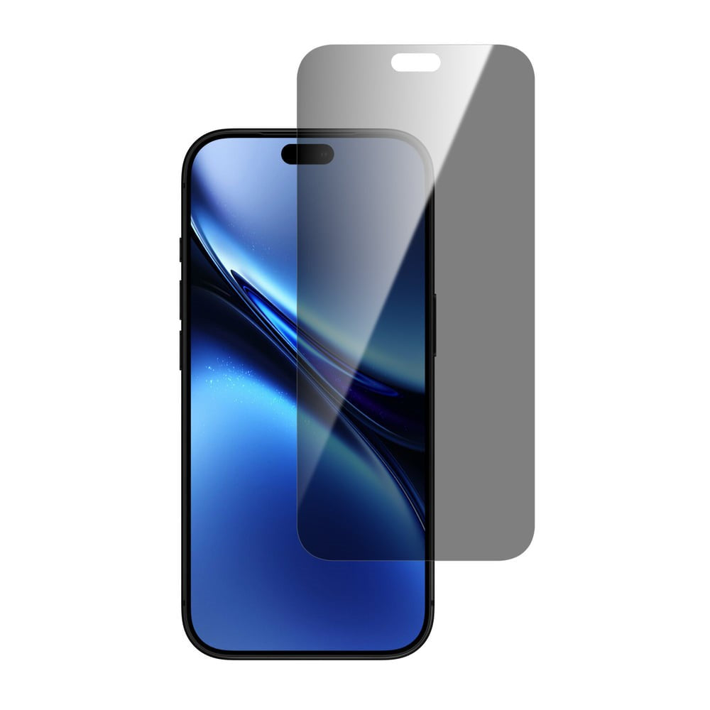 iPhone 18 Pro Max 4Smarts Second Glass Skærmbeskyttelse m. Monteringsramme - Privacy Funktion - Gennemsigtig