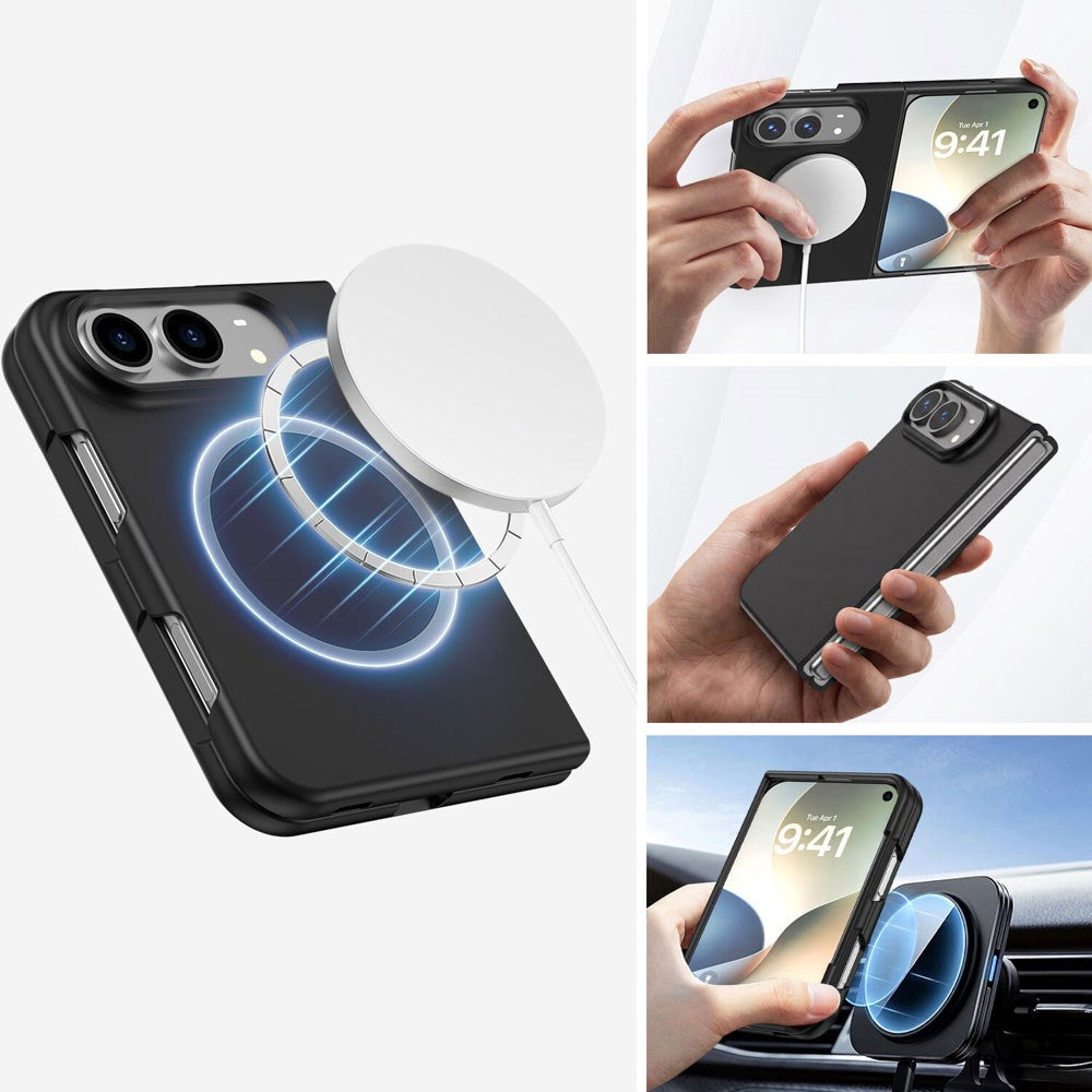 iPhone Duo 4Smarts Silikone Cover - MagSafe Kompatibel - Sort