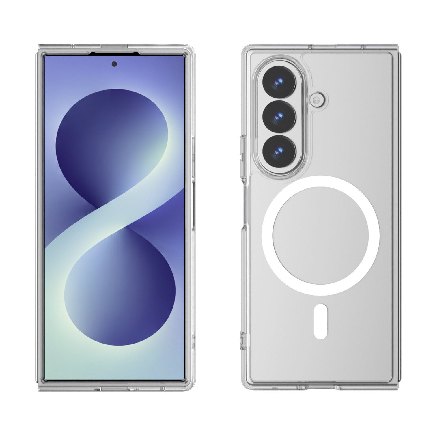 Samsung Galaxy Z Fold8 Ultra 4Smarts 360° Protection Set m. Cover & Skærmbeskyttelsesglas - Gennemsigtig