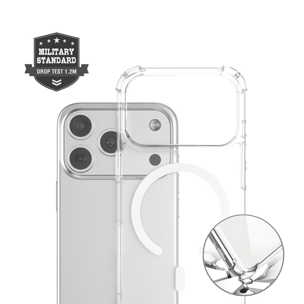 iPhone 18 Pro / 17 Pro 4Smarts IBIZA Hybrid Cover - MagSafe Kompatibel - Gennemsigtig