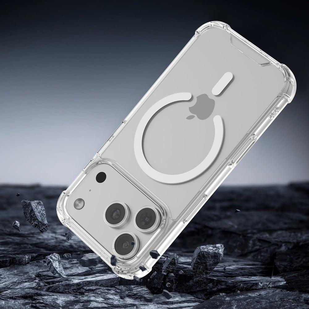 iPhone 18 Pro / 17 Pro 4Smarts IBIZA Hybrid Cover - MagSafe Kompatibel - Gennemsigtig