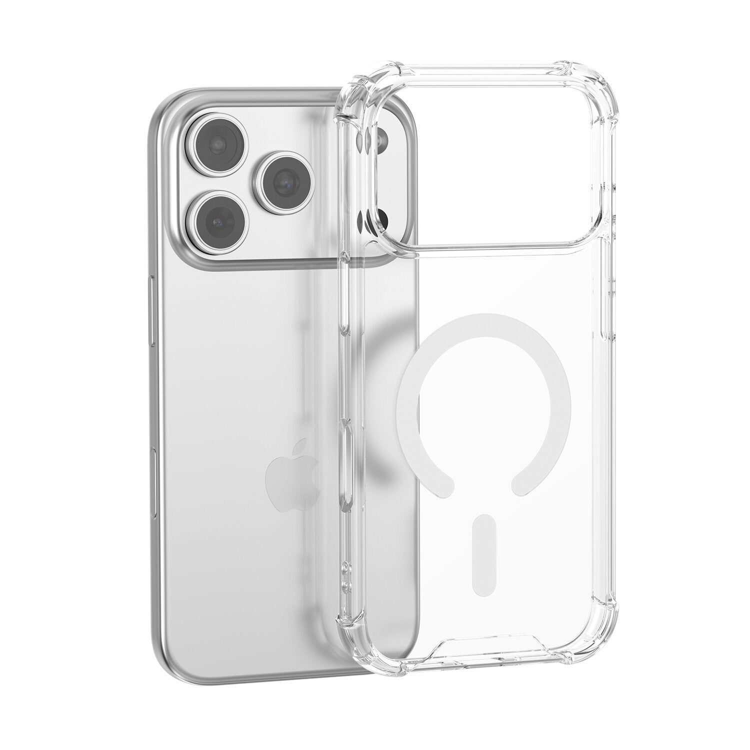 iPhone 18 Pro Max / 17 Pro Max 4Smarts IBIZA Hybrid Cover - MagSafe Kompatibel - Gennemsigtig