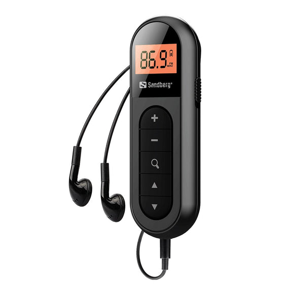 Sandberg Pocket Radio Recharge - Nødradio FM - Sort