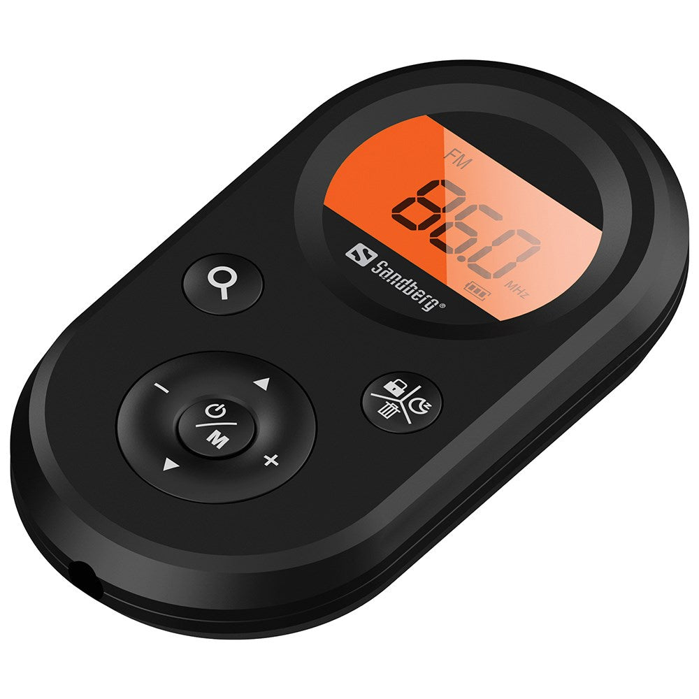 Sandberg Pocket Radio Recharge - Nødradio FM+AM - Sort