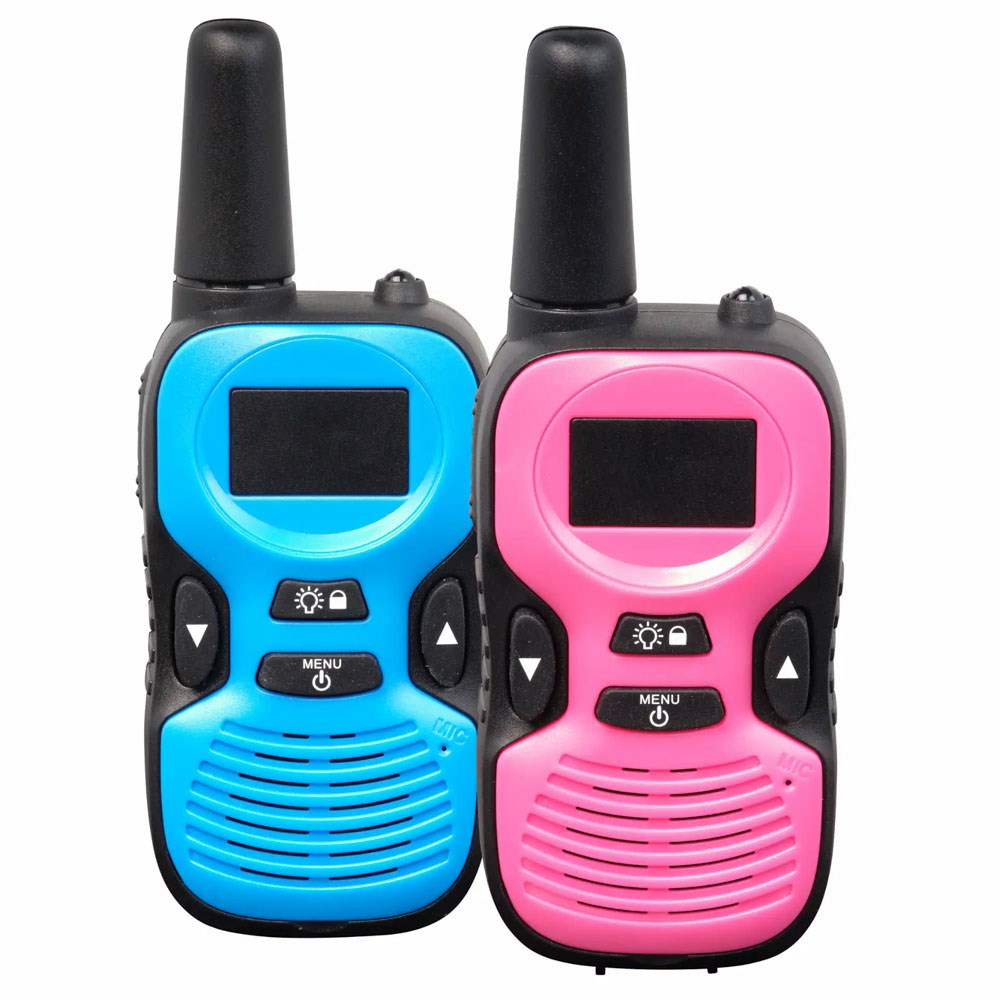 Denver WTK-441 Walkie Talkie Sæt til Børn - 2 stk. - Lyserød / Blå