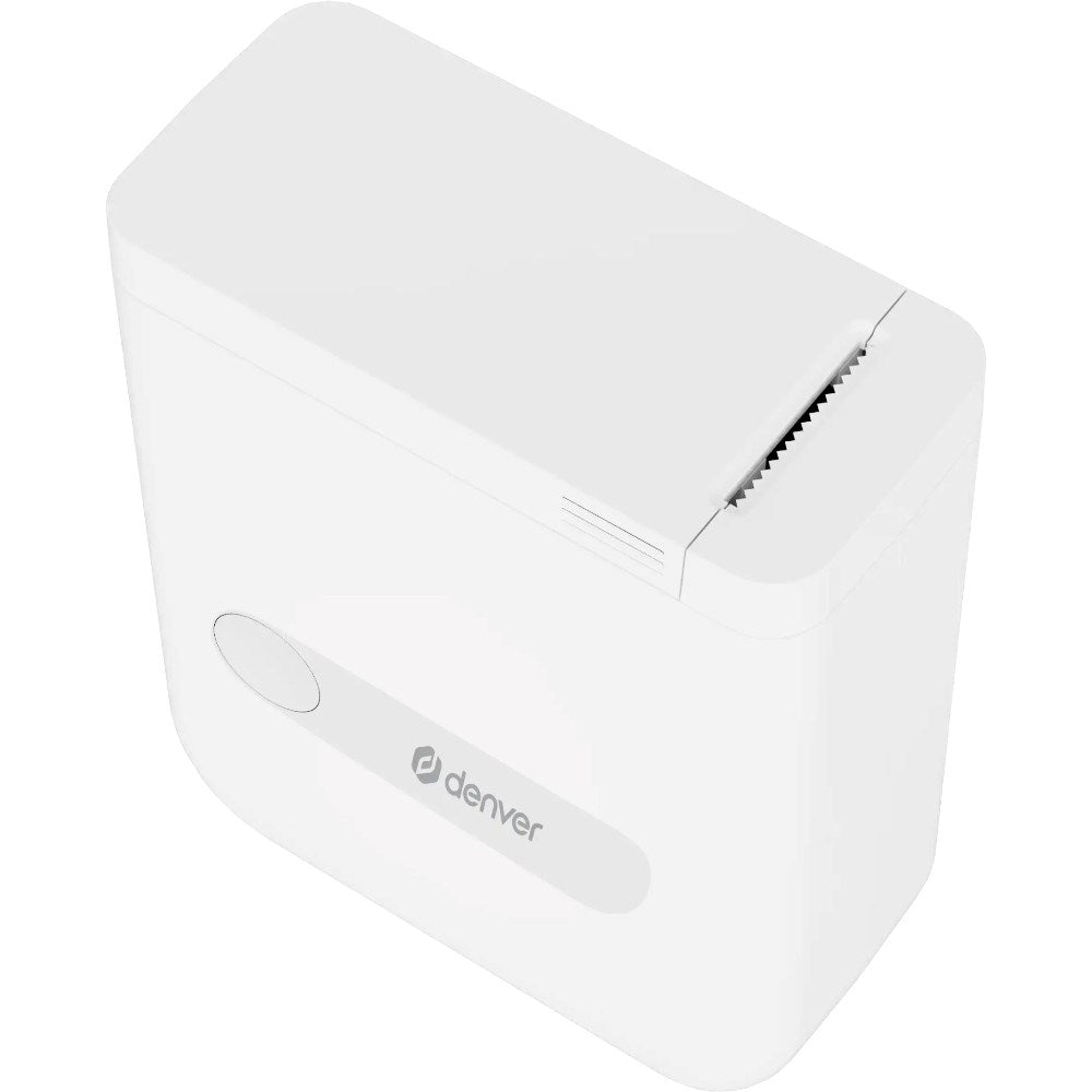 Denver MBP-16 Mini Bluetooth Termisk Printer m. 4x Termisk Klistermærkepapir - Hvid