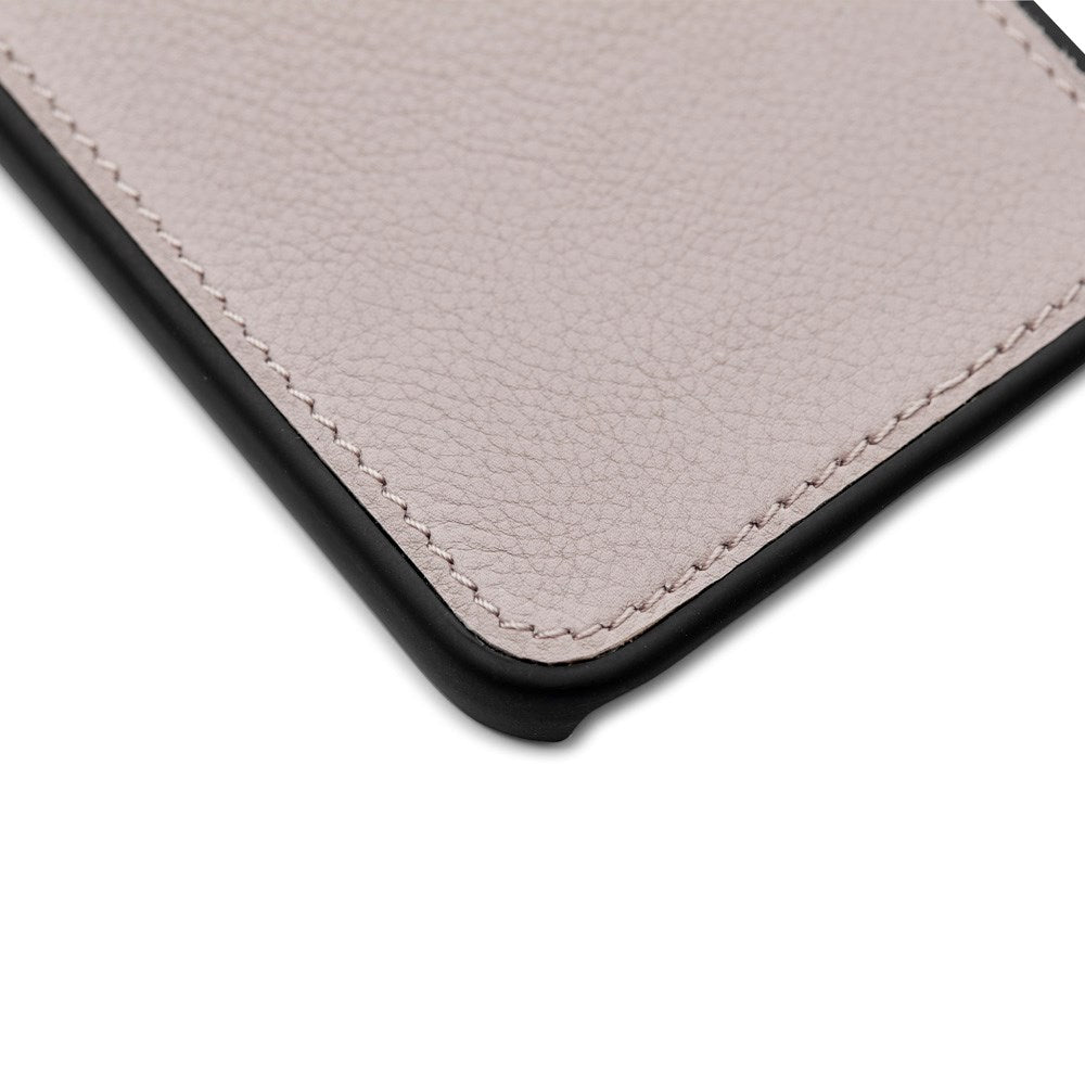 Trunk iPhone 12 Mini Ægte Læder Flip Cover m. Aftageligt Bagsidecover - Lyserød