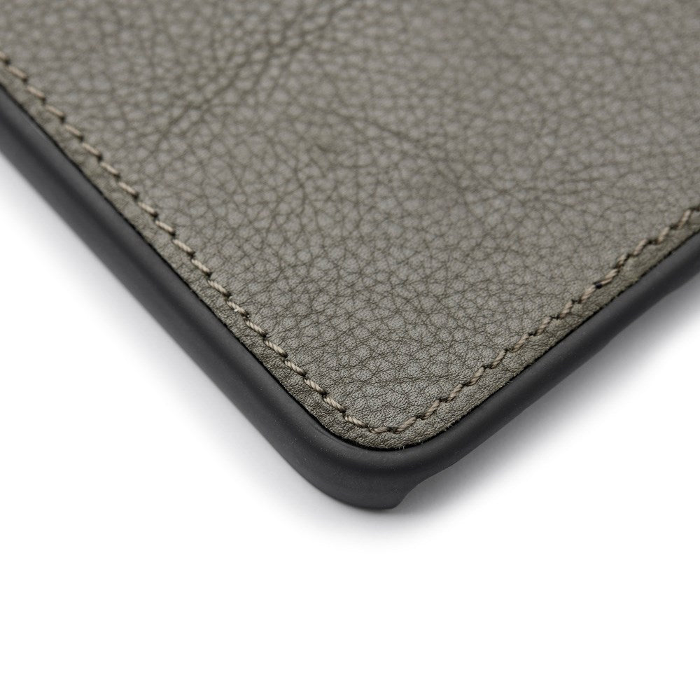Trunk iPhone 12 Mini Ægte Læder Flip Cover m. Aftageligt Bagsidecover - Grøn