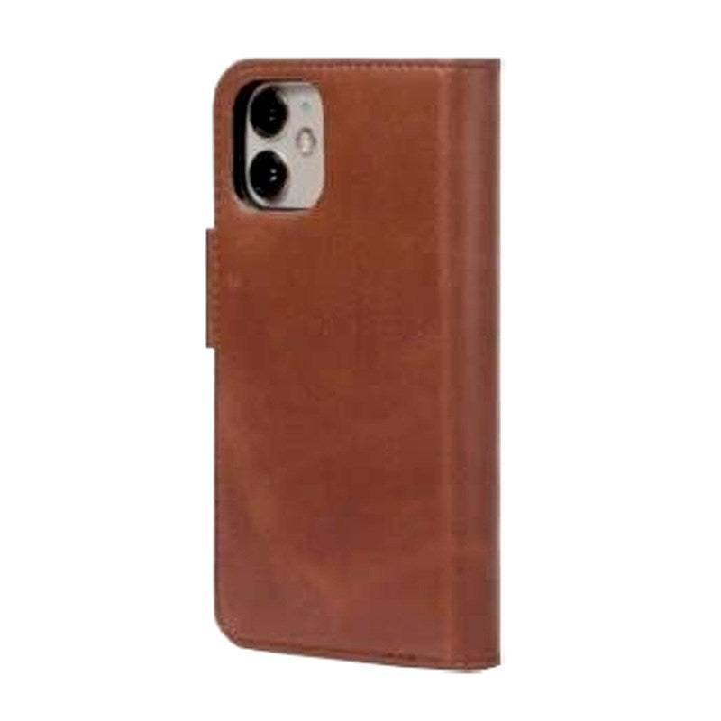 iPhone 12 / 12 Pro Trunk 2-i-1 Wallet Flip Cover - Brun