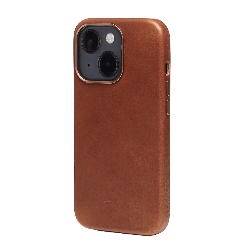 iPhone 13 Trunk Ægte Læder Cover - Brun