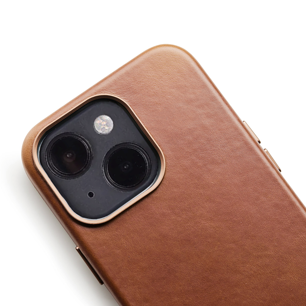 iPhone 13 Trunk Ægte Læder Cover - Brun