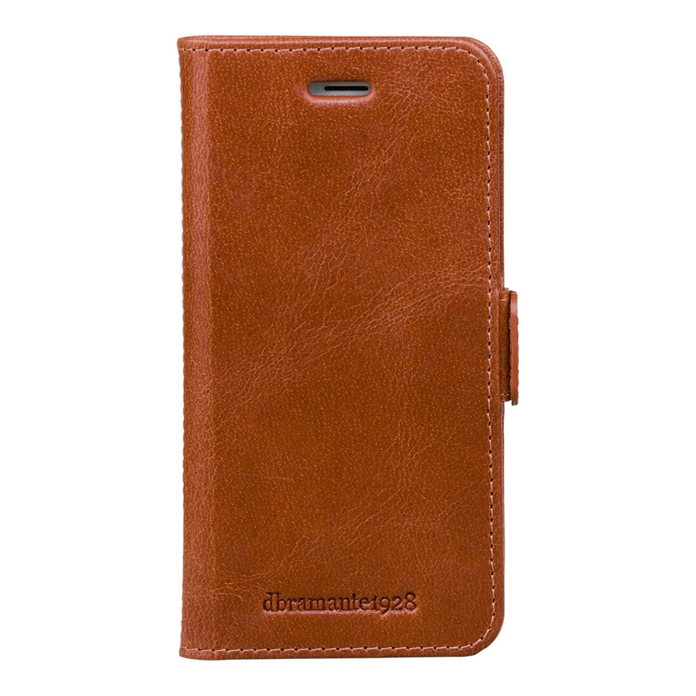 iPhone 8 Plus / 7 Plus / 6 Plus dbramante1928 Copenhagen Ægte Læder Flip Cover m. Pung - Tan