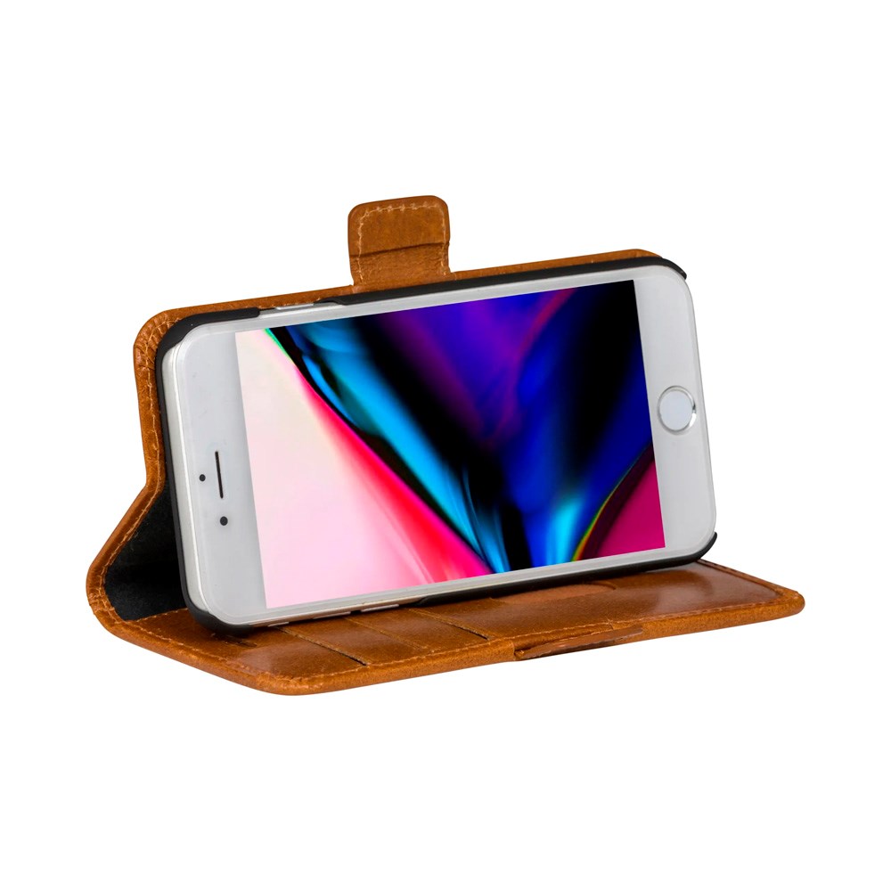 iPhone 8 Plus / 7 Plus / 6 Plus dbramante1928 Copenhagen Ægte Læder Flip Cover m. Pung - Tan