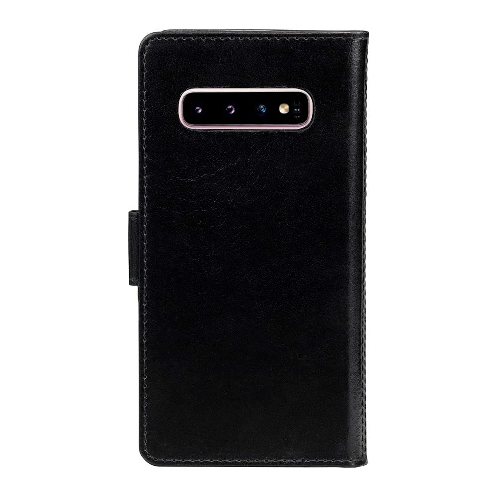 Samsung Galaxy S10 dbramante1928 Lynge 2-i-1 Ægte Læder Flip Cover - Black