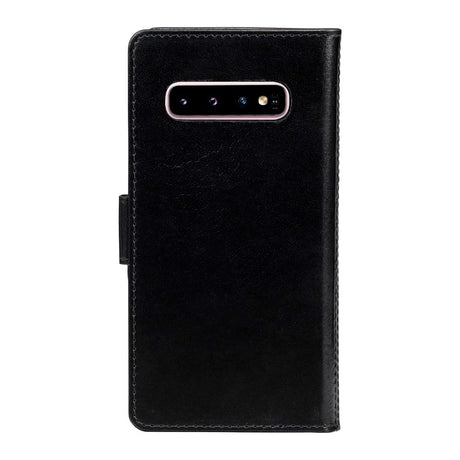 Samsung Galaxy S10 dbramante1928 Lynge 2-i-1 Ægte Læder Flip Cover - Black