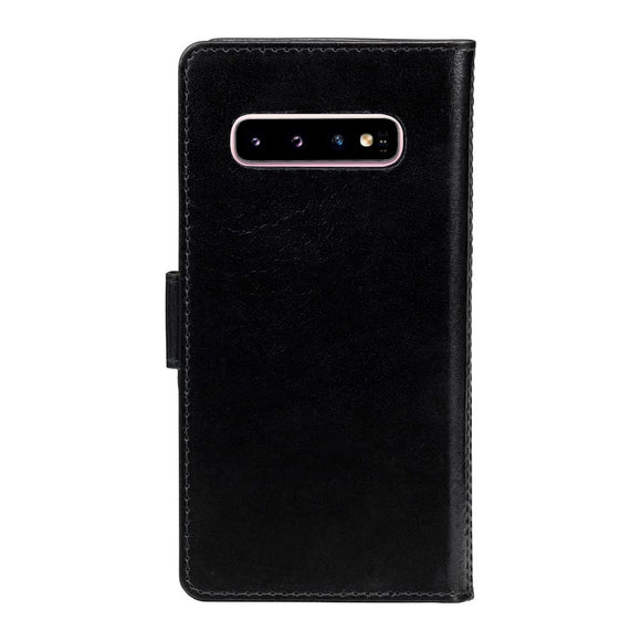 Samsung Galaxy S10 dbramante1928 Lynge 2-i-1 Ægte Læder Flip Cover - Black