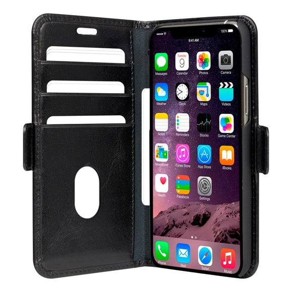 iPhone 11 Pro dbramante1928 Copenhagen Ægte Læder Flip Cover m. Pung - Black