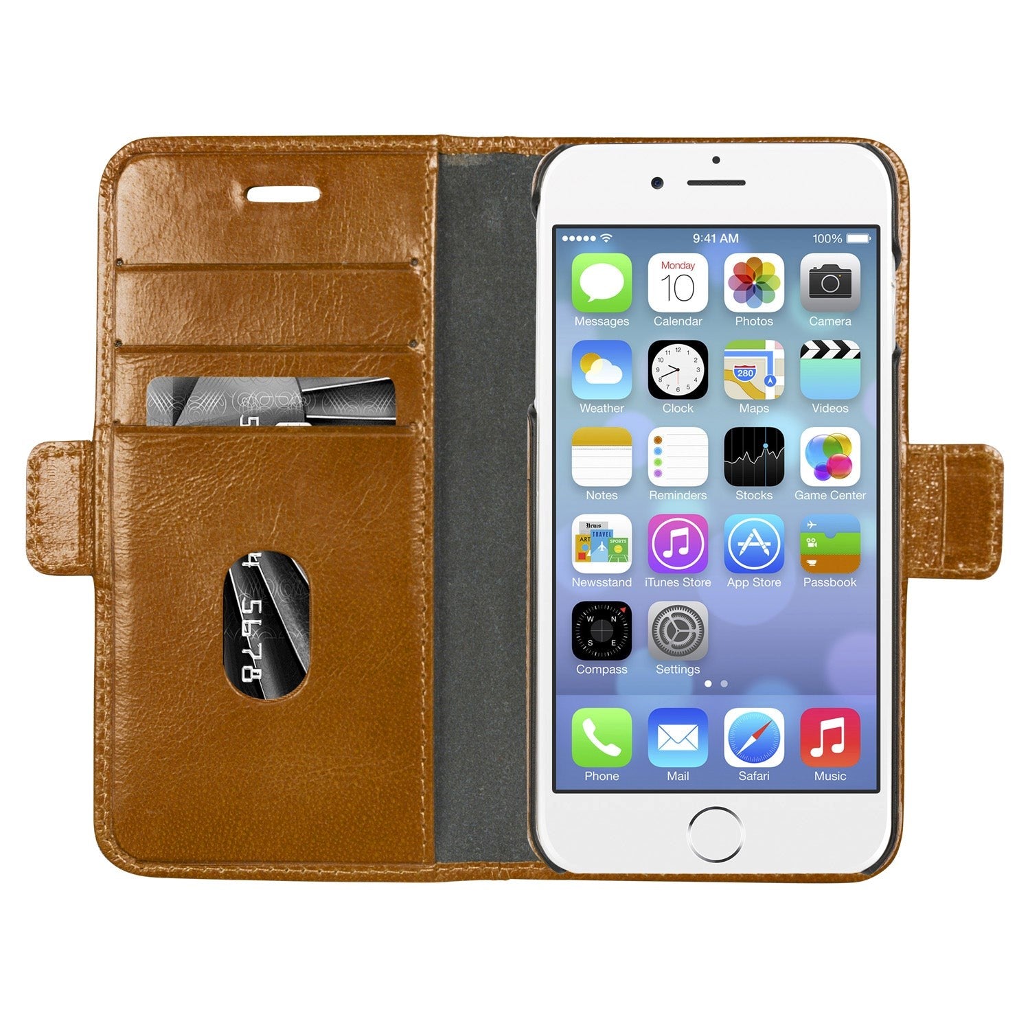 iPhone SE (2022 / 2020) / 8 / 7 / 6s / 6 dbramante1928 Lynge Ægte Læder Magnet Cover m. Pung Brun