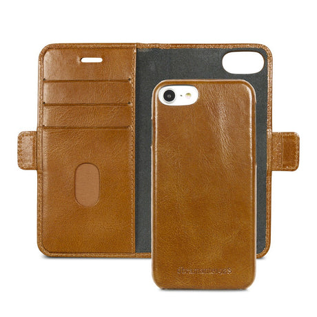 iPhone SE (2022 / 2020) / 8 / 7 / 6s / 6 dbramante1928 Lynge Ægte Læder Magnet Cover m. Pung Brun
