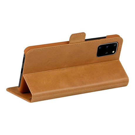 Samsung Galaxy S20+ (Plus) dbramante1928 Copenhagen Slim Ægte Læder Flip Cover m. Pung - Tan